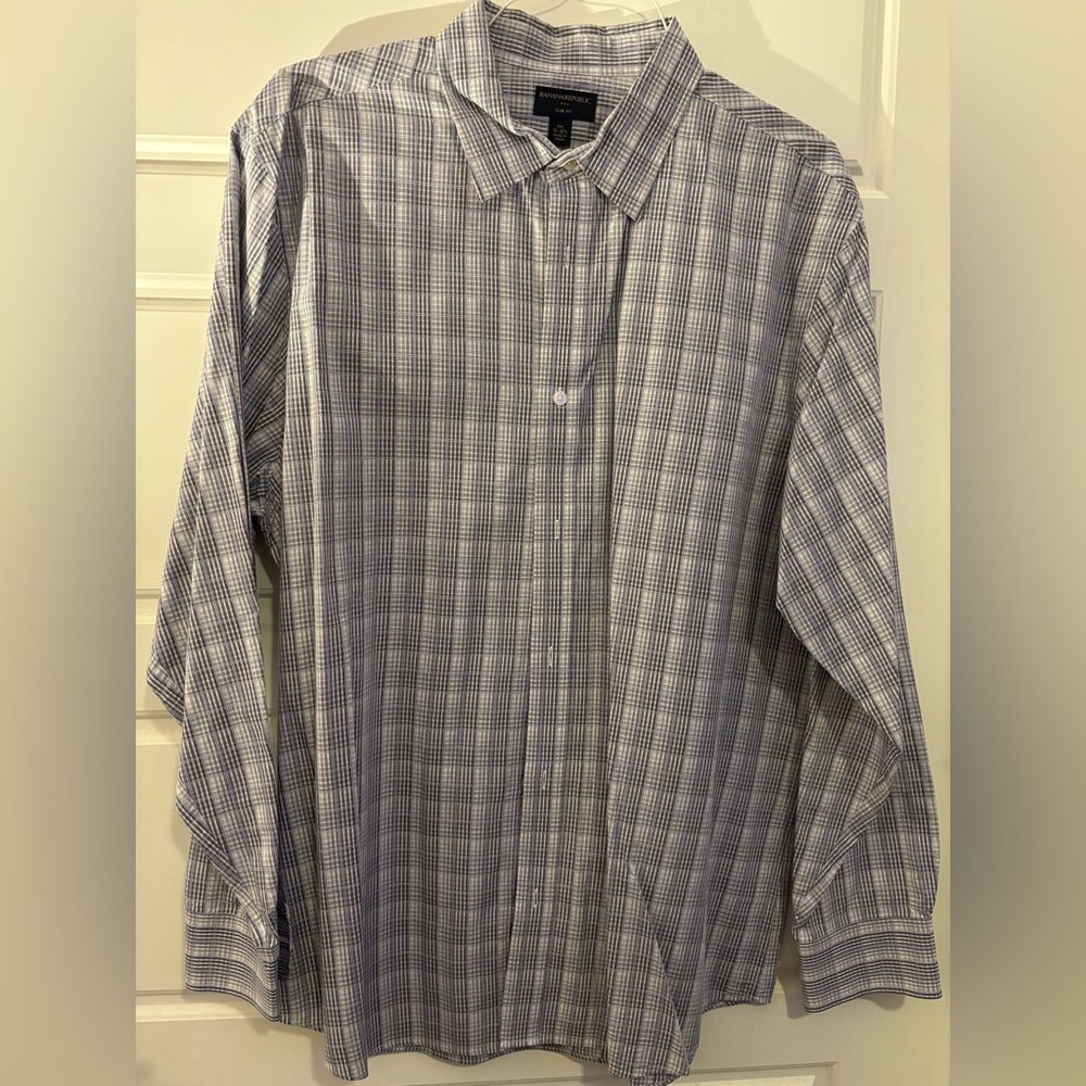 Banana Republic Xxl Shirt COTTON SHIRTS LONG SLEEVE Slim Fit